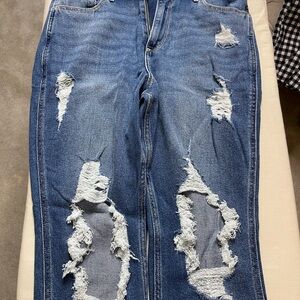 Hollister Distressed Blue Jeans for Women